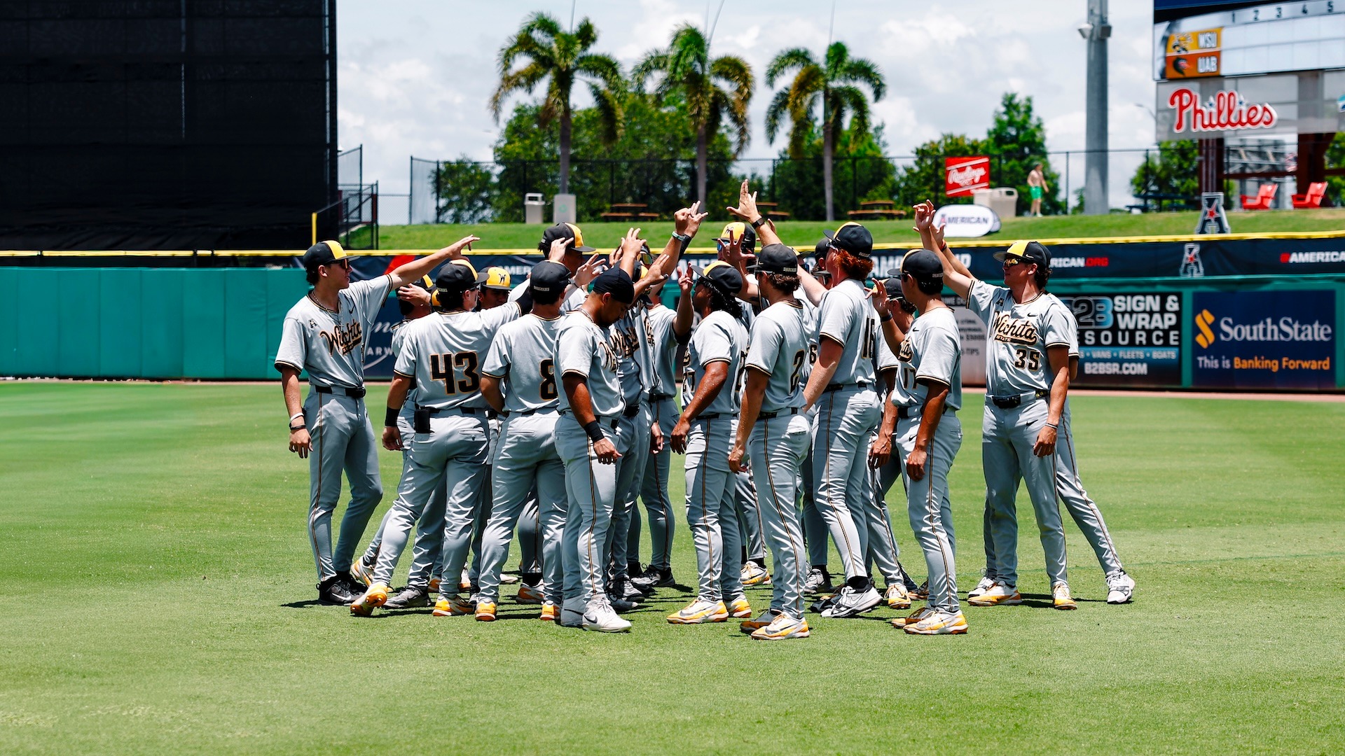 Baseball Team Huddle