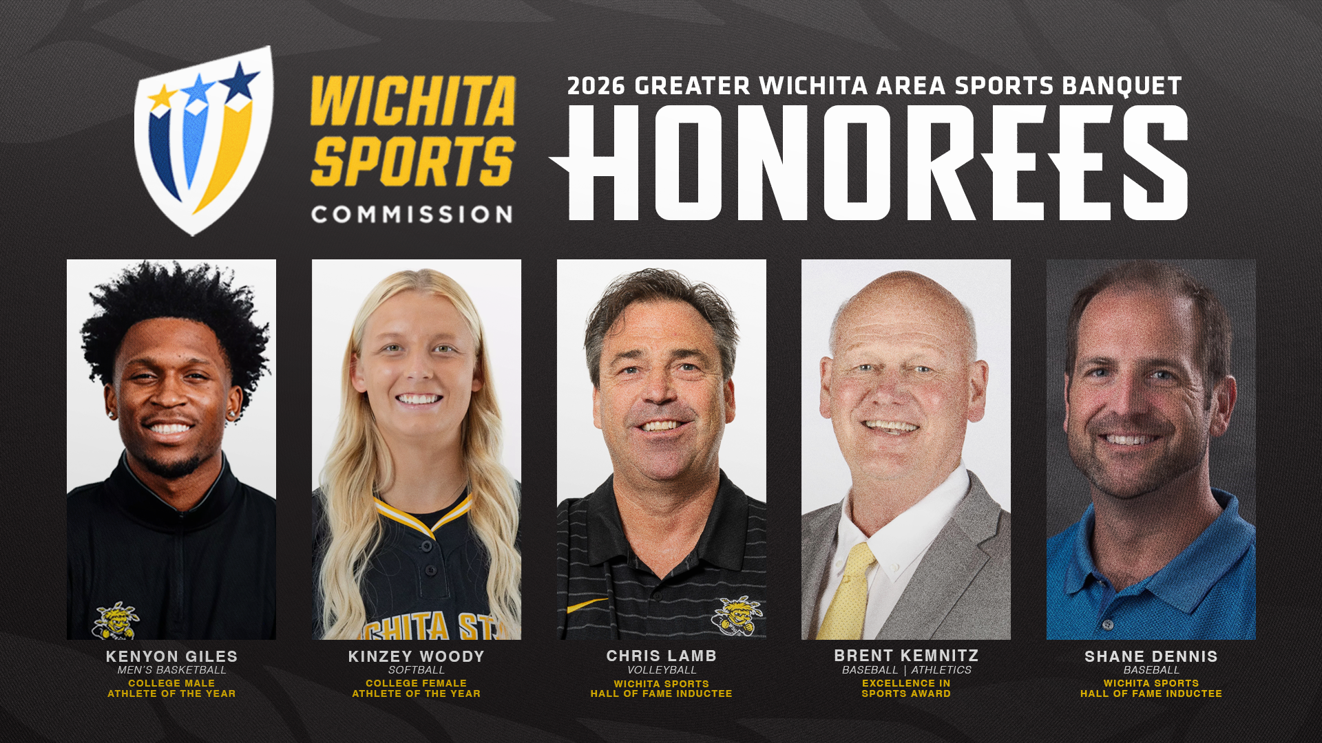 2026 Wichita Sports Commission Banquet Honorees