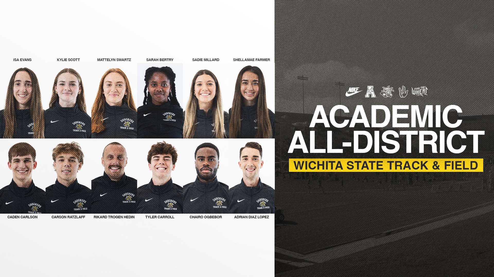 26 TF CSC Academic All-District Team