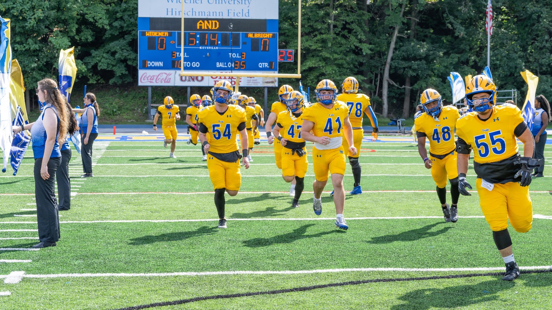Football Team Action 2026 vs Albright