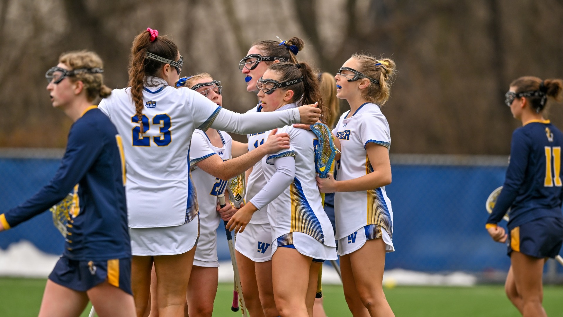 Women's Lacrosse Group Action 2026 vs Neumann