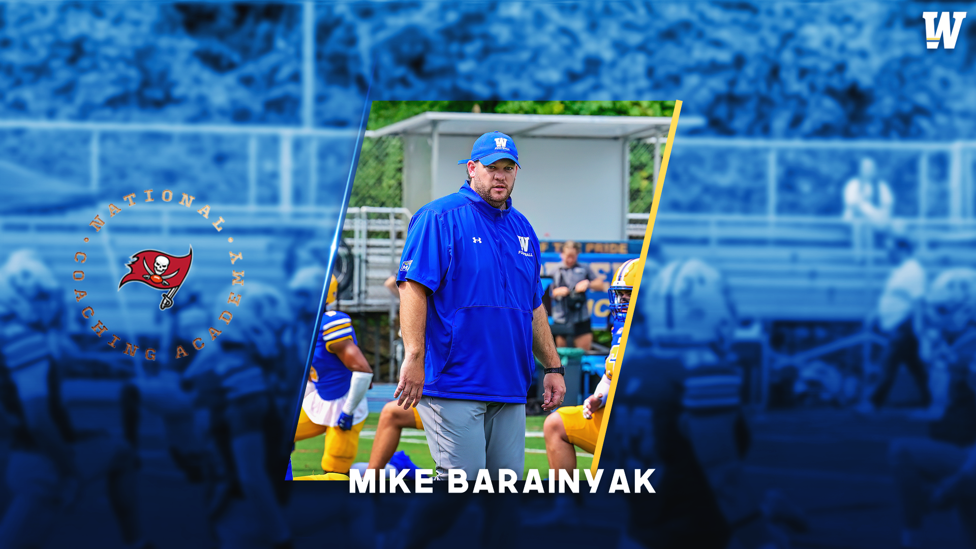 Mike Barainyak Tampa Bay Buccaneers Coaching Academy Graphic