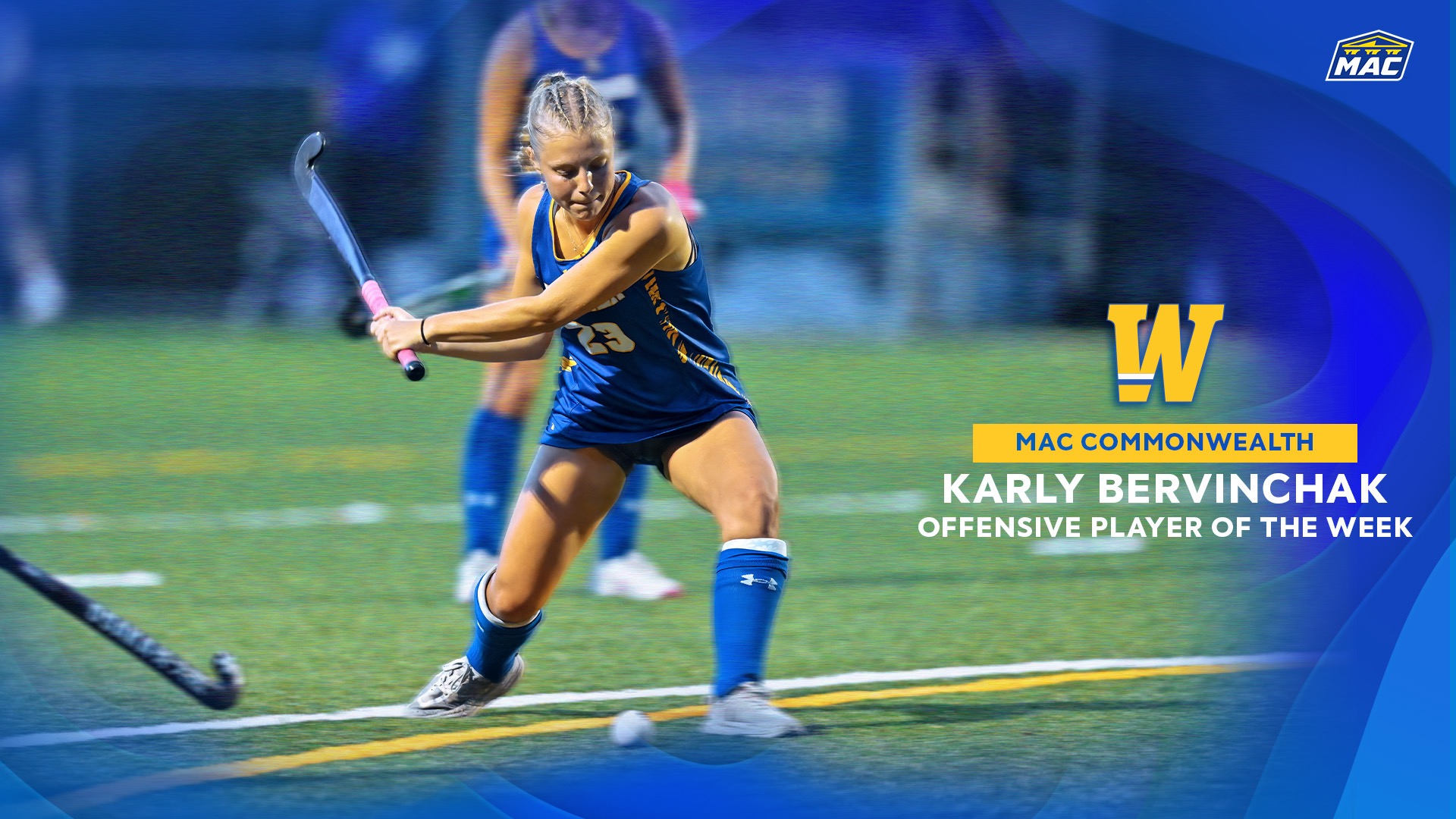 2026 Karly Bervinchak (FH) Player of the Week Graphic