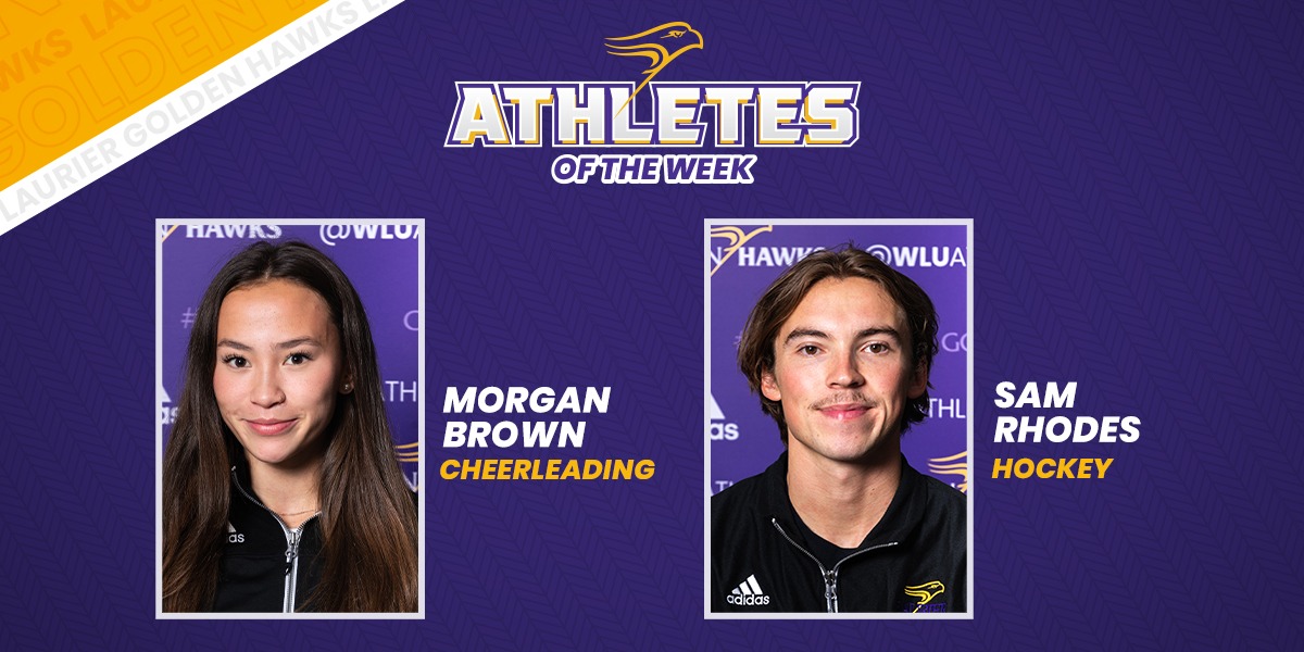 Brown and Rhodes named Laurier Athletes of the Week