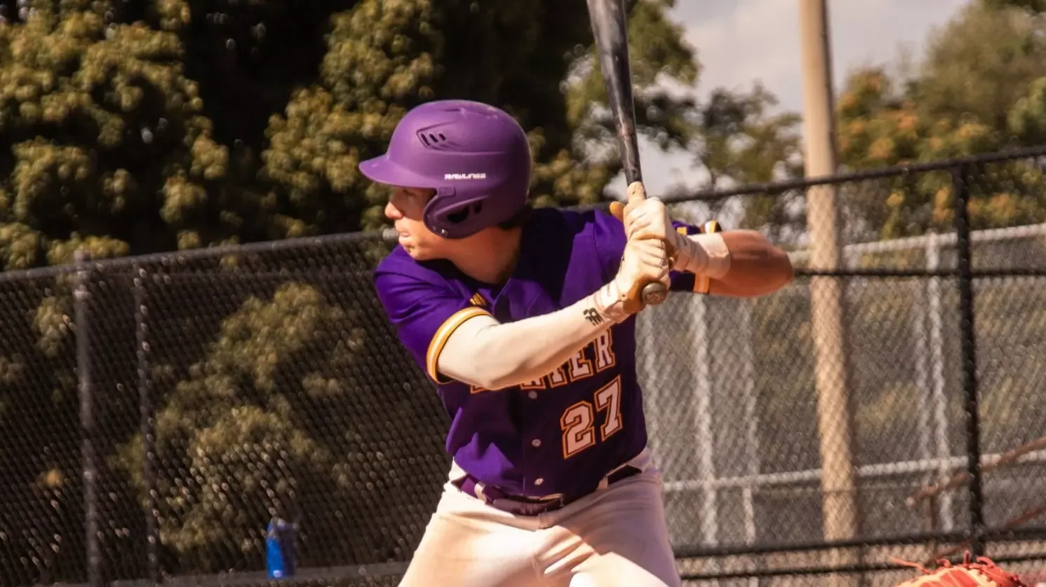 Davis Llewellyn stares down a pitch