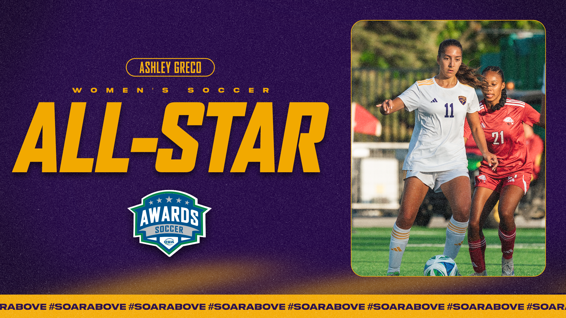 Ashley Greco 2025 OUA women's soccer all-star