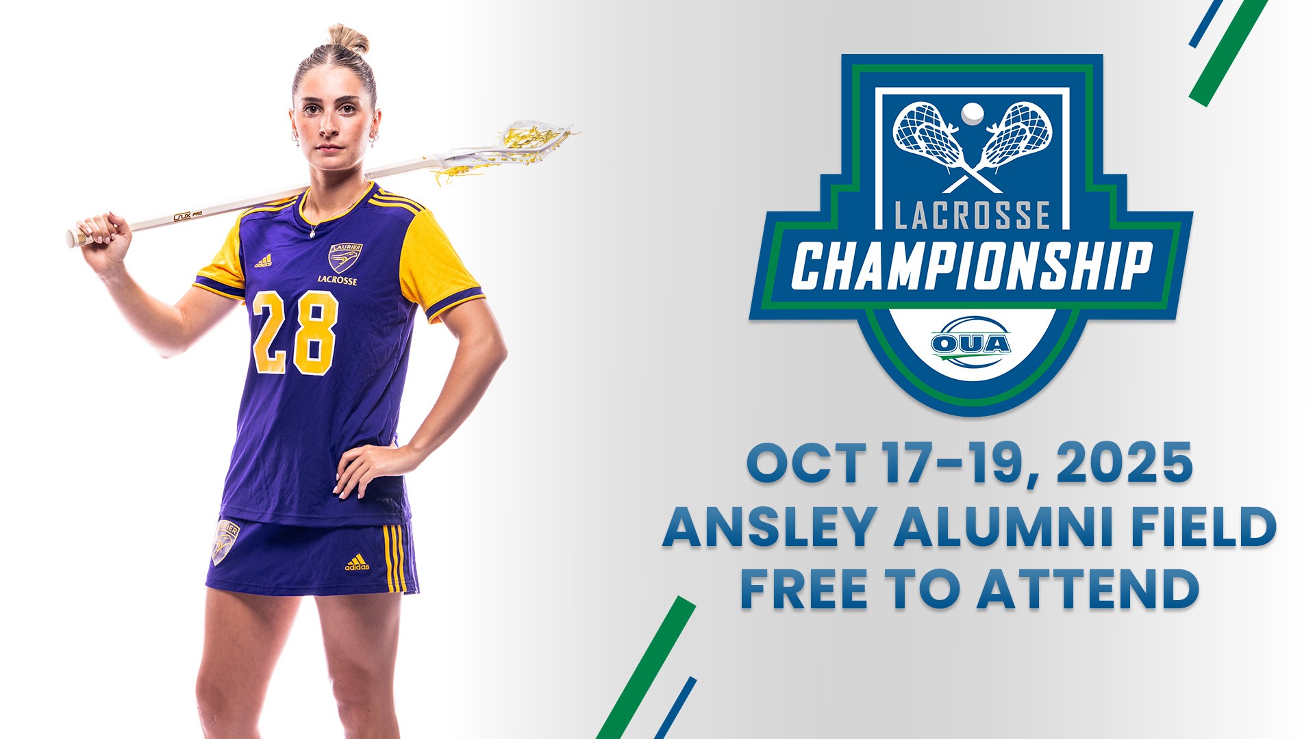 The Wilfrid Laurier Golden Hawks are the hosts for the 2025 OUA Women's Lacrosse Championships