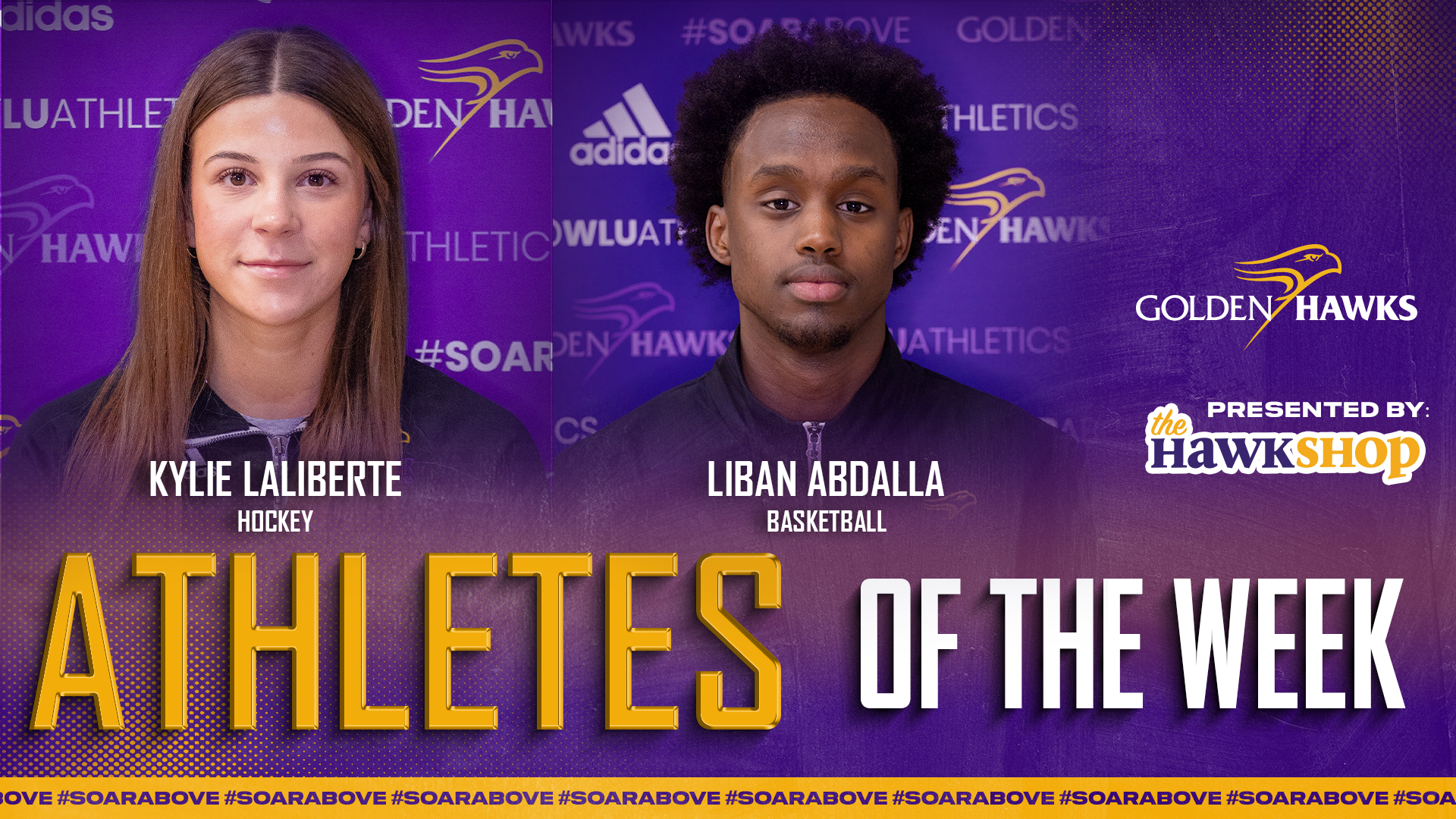 Kylie Laliberte and Liban Abdalla named Laurier Athletes of the Week