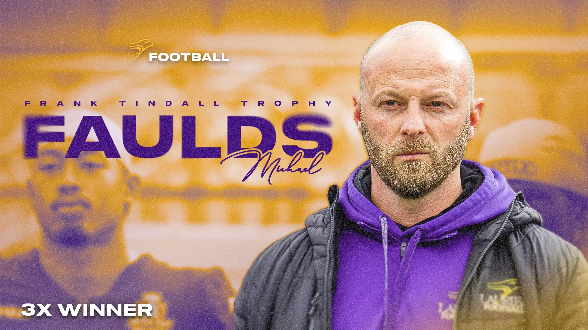 Michael Faulds named 2025 Frank Tindall trophy award recipient