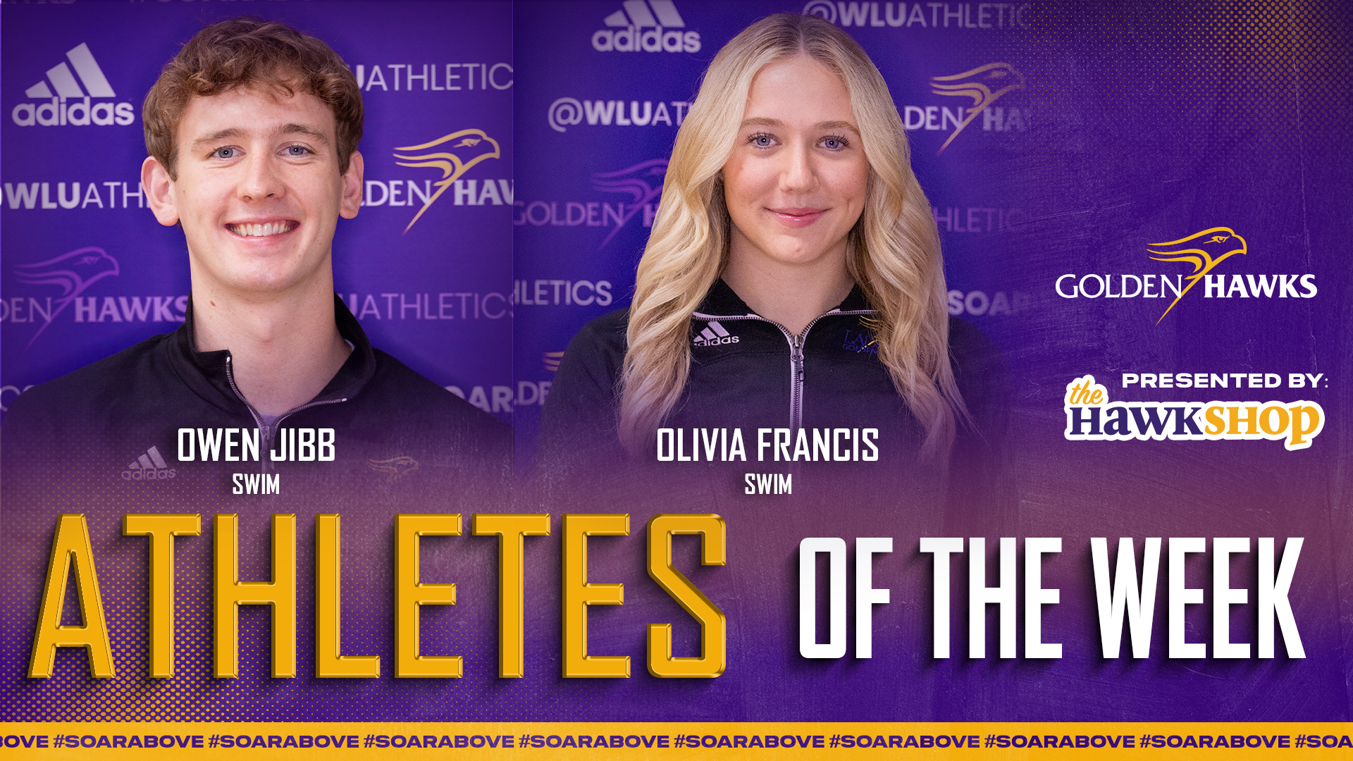 Owen Jibb and Olivia Francis Athletes of the Week