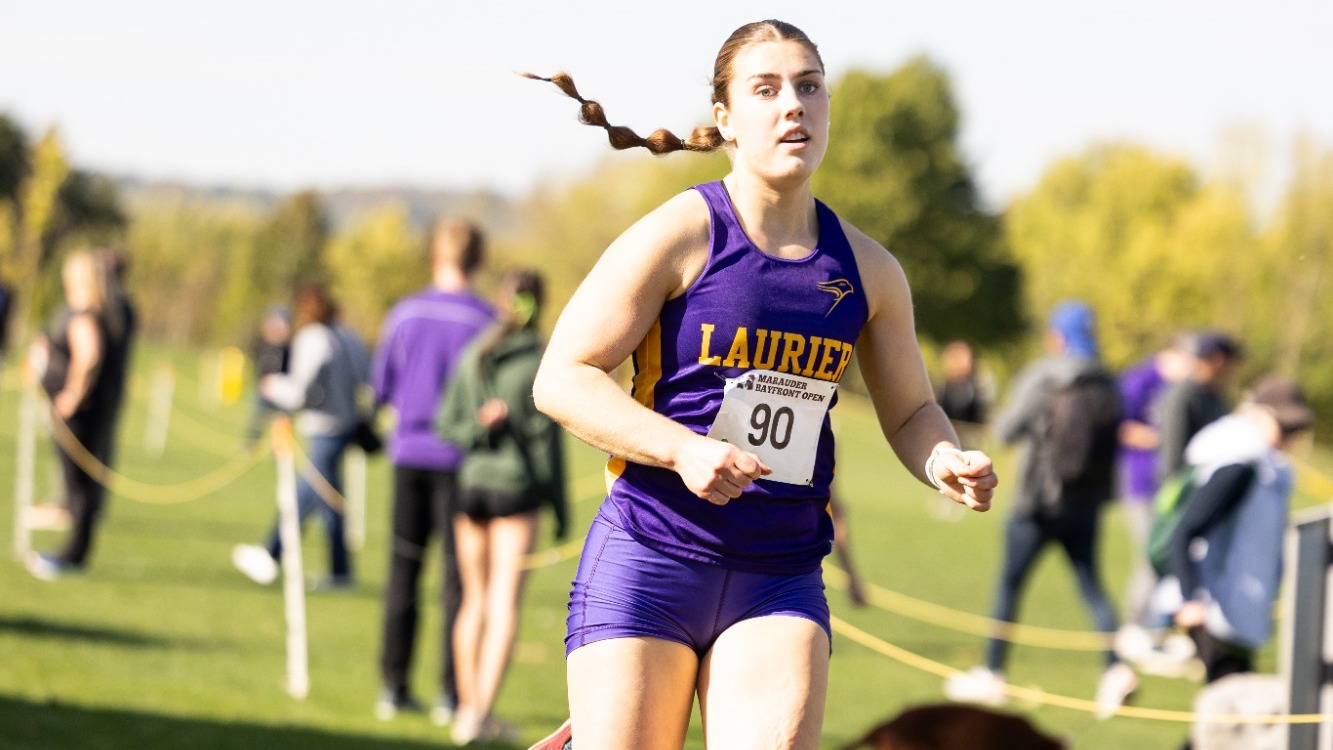 Maya Robinson races at the Marauder Invitational