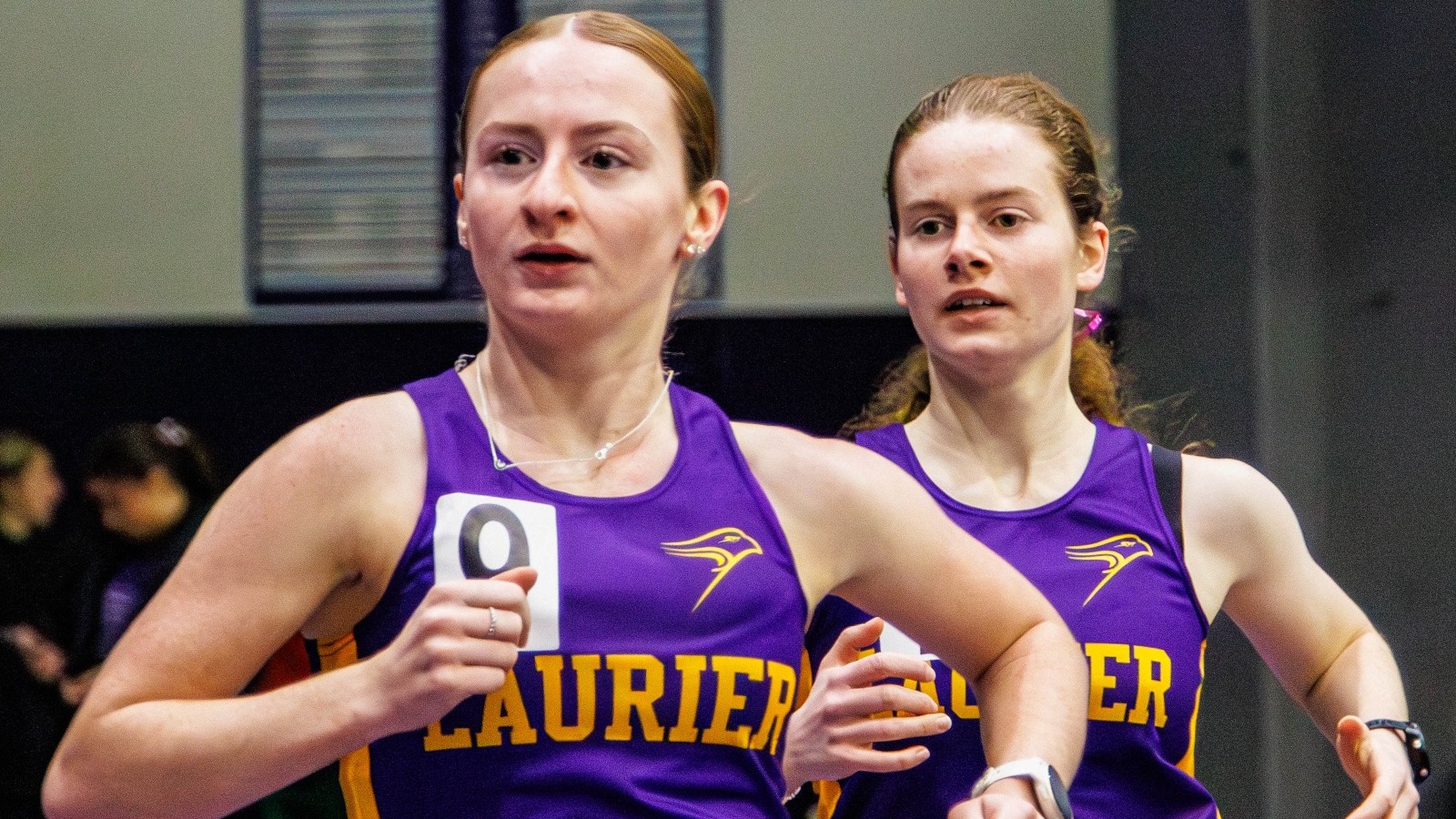 Laurier women's track team runs at Vigars Meet