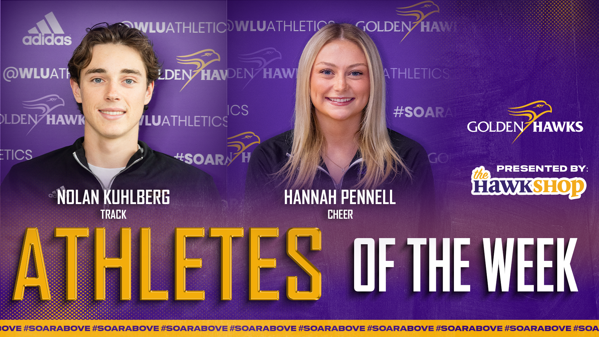 Laurier athletes of the week Kuhlberg and Pennell