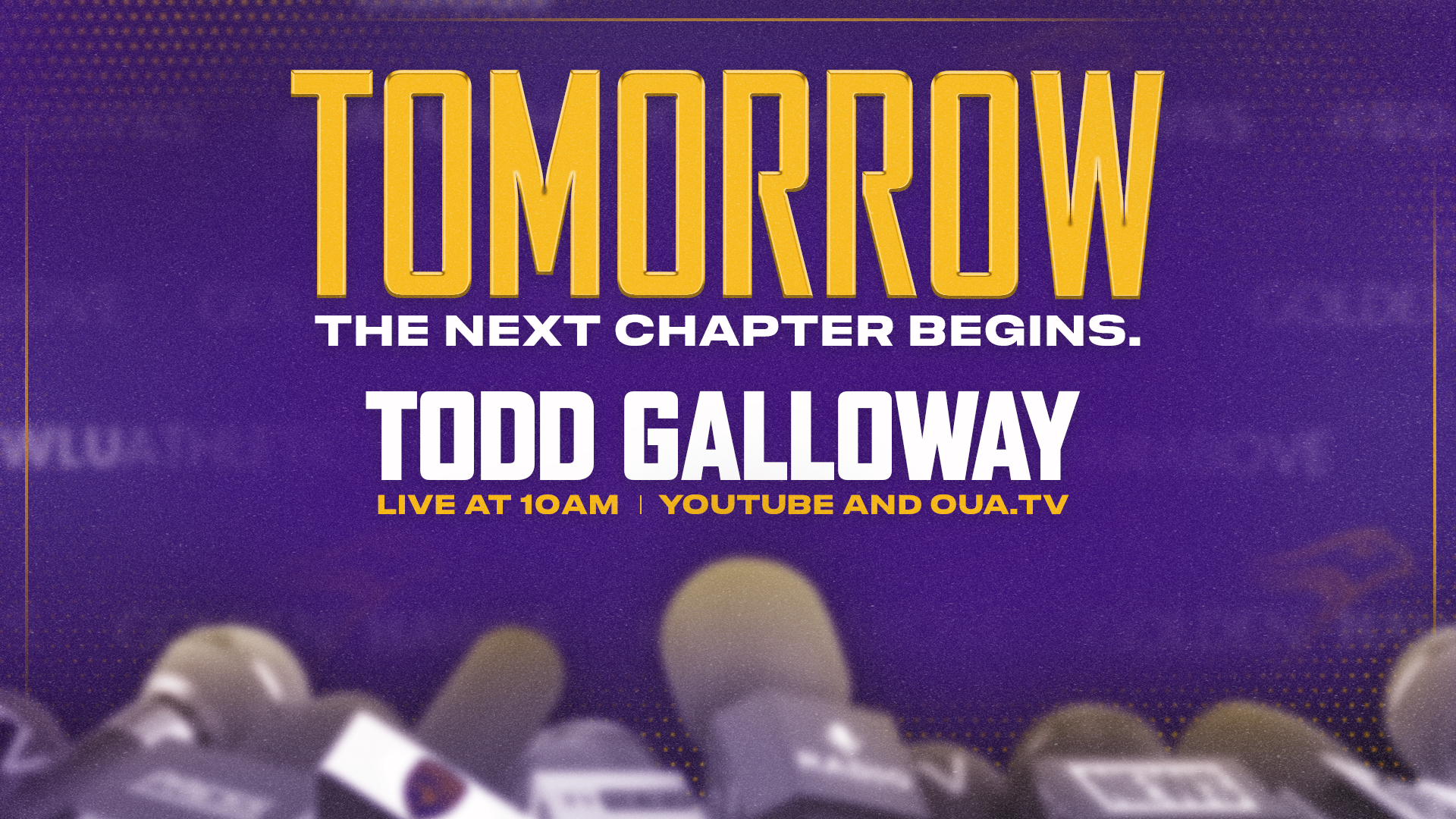 Todd Galloway press conference graphic