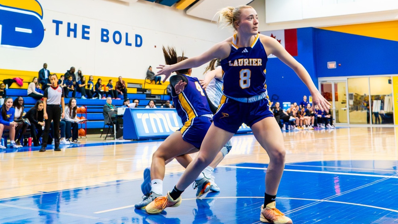 Kayleigh Rawson defends the post against TMU