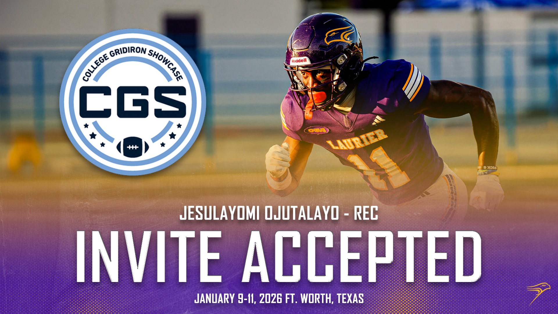 Jesulayomi Ojutalayo invited to College Gridiron Showcase