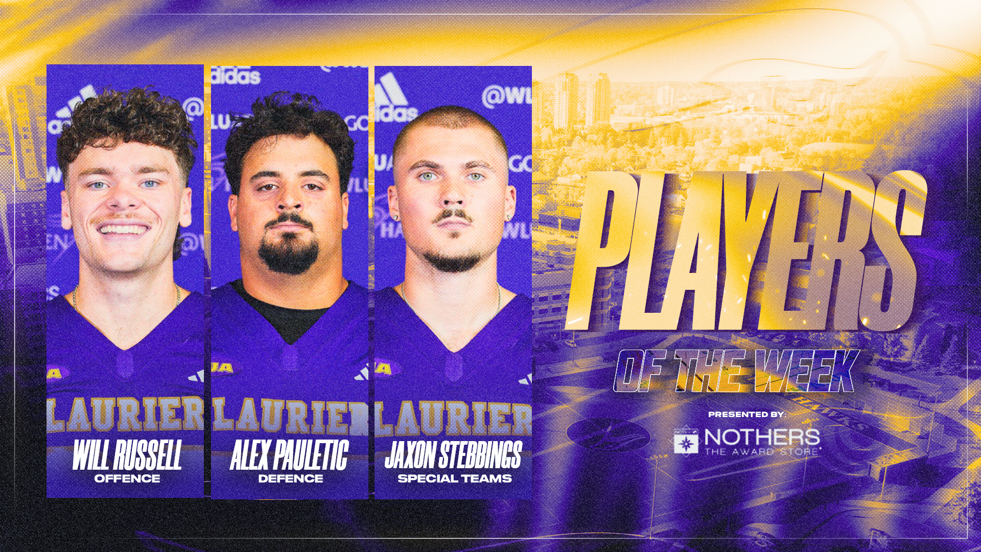 Laurier football players of the week - Oct 19