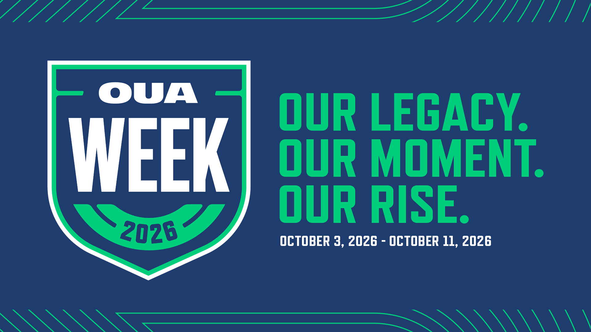 OUA Week in Ontario is a province-wide celebration of university sport and the people who have helped shape it.