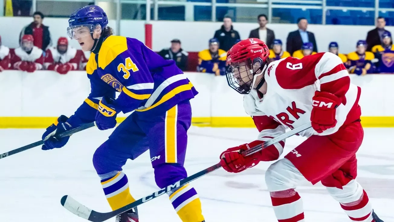Laurier skates up ice against York.