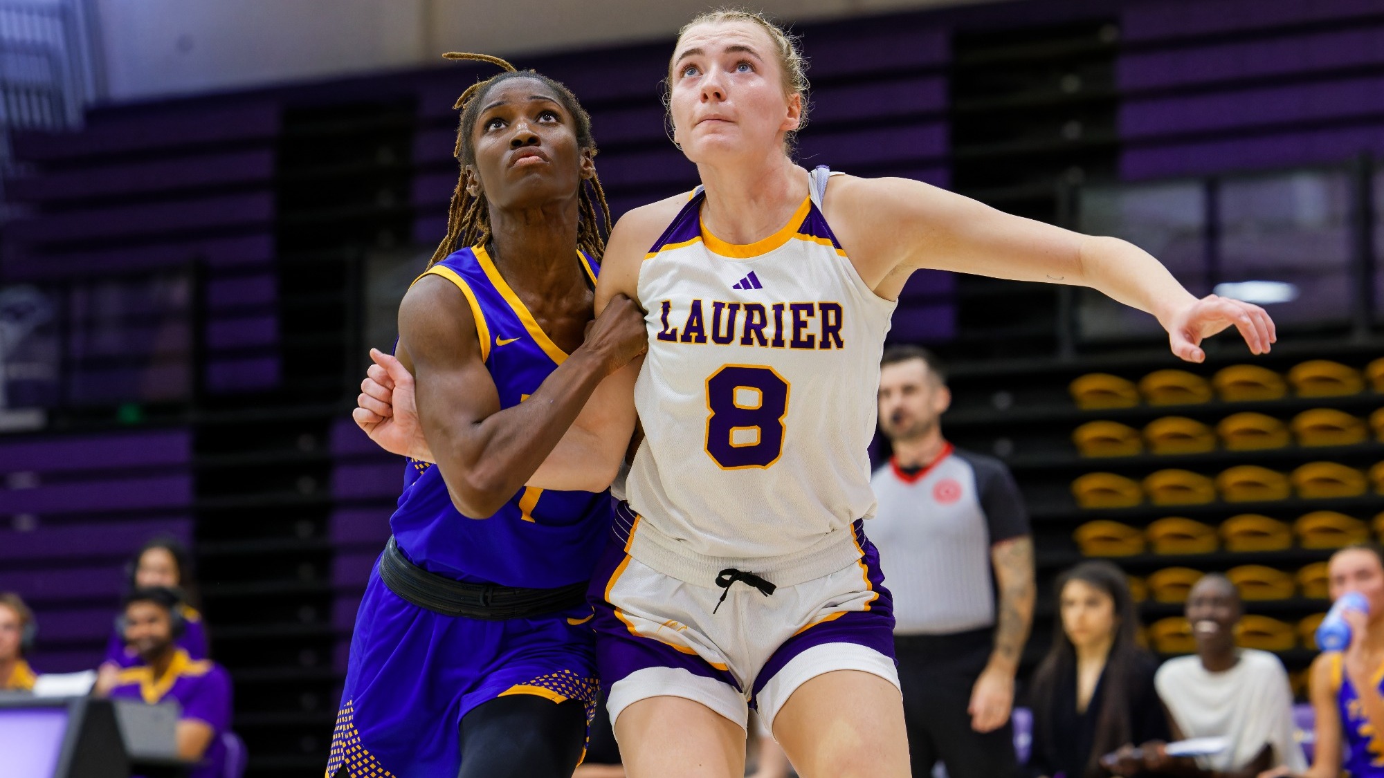 Keira Aikman gets in position for a rebound against TMU