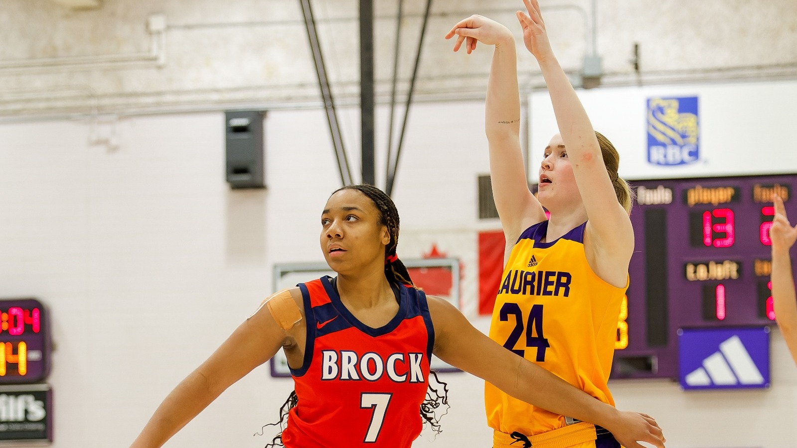 Keira Aikman takes a shot against Brock.