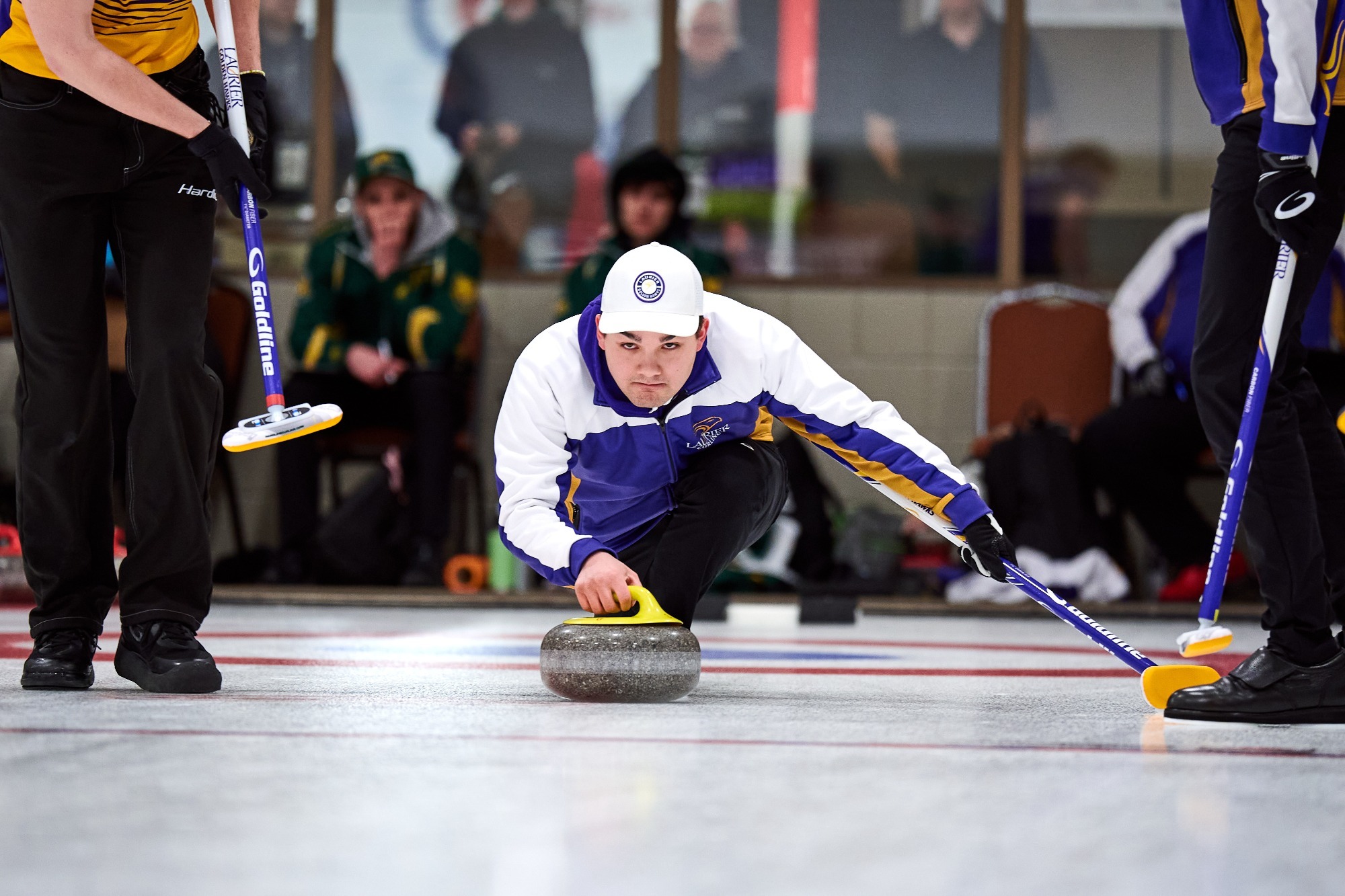 Landan Roonet takes a shot at nationals in Regina.
