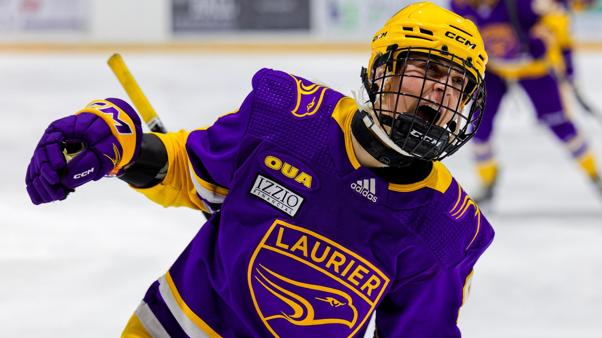 Ella Jackson celebrates her goal against Brock