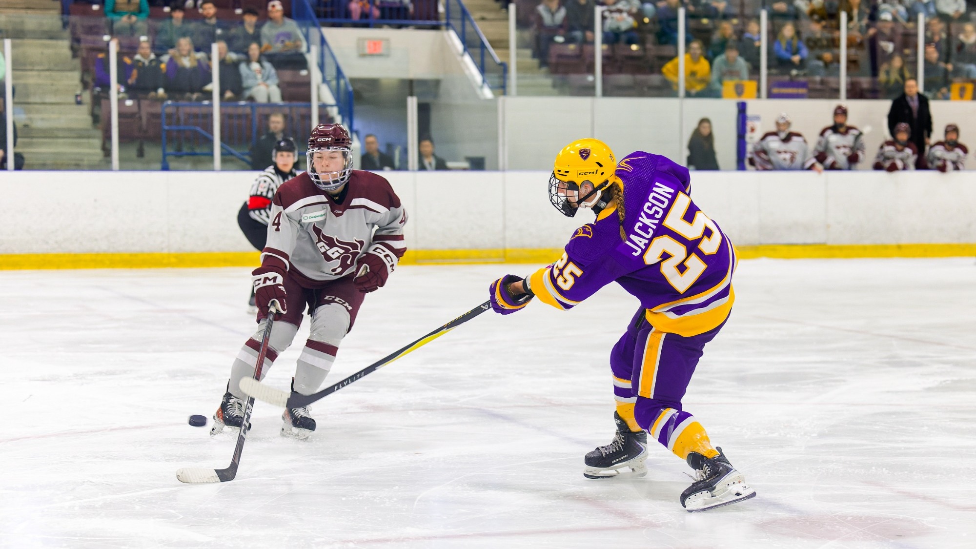 Ella Jackson lets a shot fly against Ottawa in game 3.