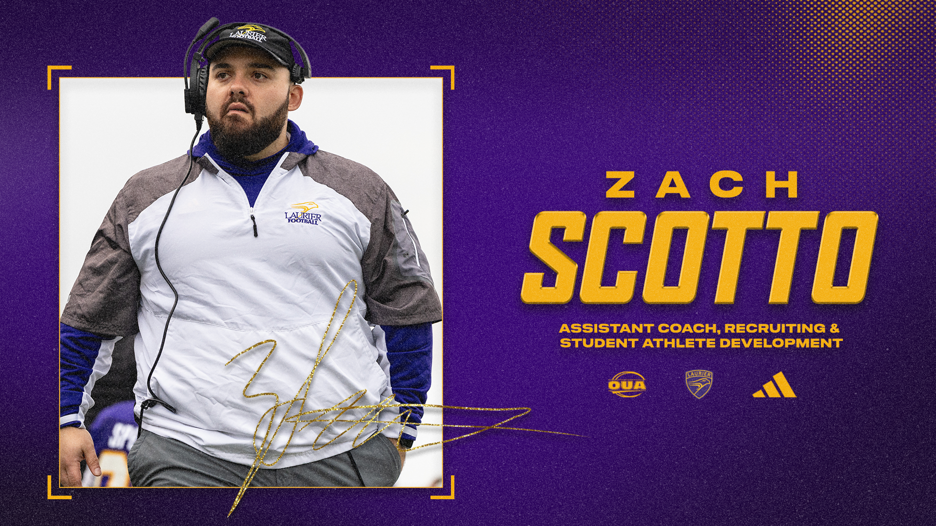 Zach Scott named football assistant coach