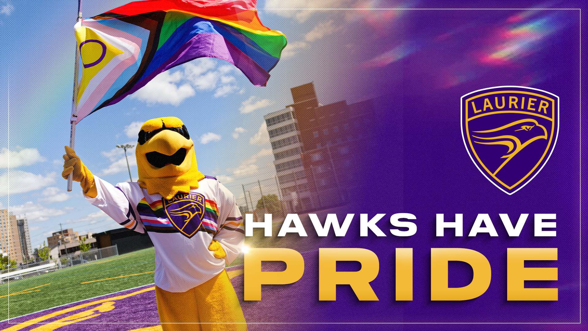 Each June, Pride Month recognizes the experiences of the 2SLGBTQQIA+ communities and celebrates their positive impacts around the world. The Laurier Golden Hawks continue to learn, evaluate, and explore how we can meet the needs of our community and create safe spaces for all Golden Hawks.  