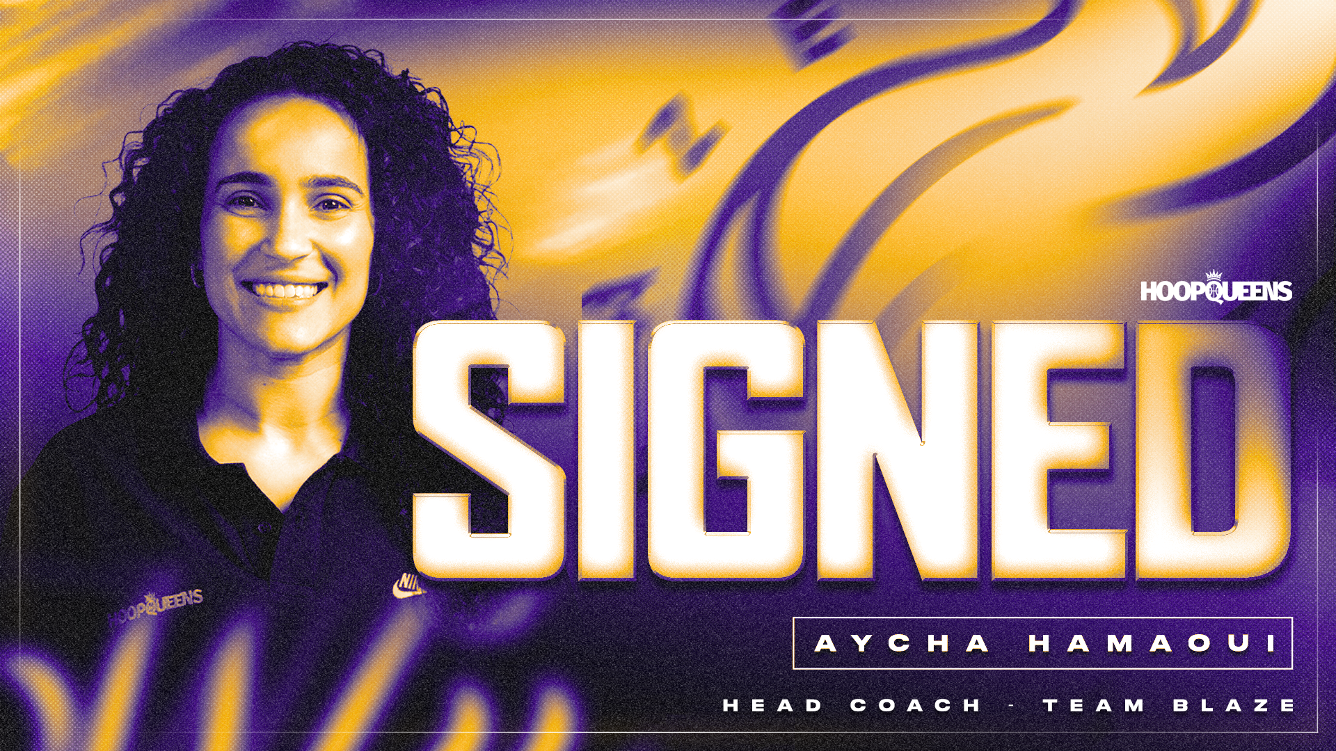 Aycha Hamaoui head coach Team Blaze