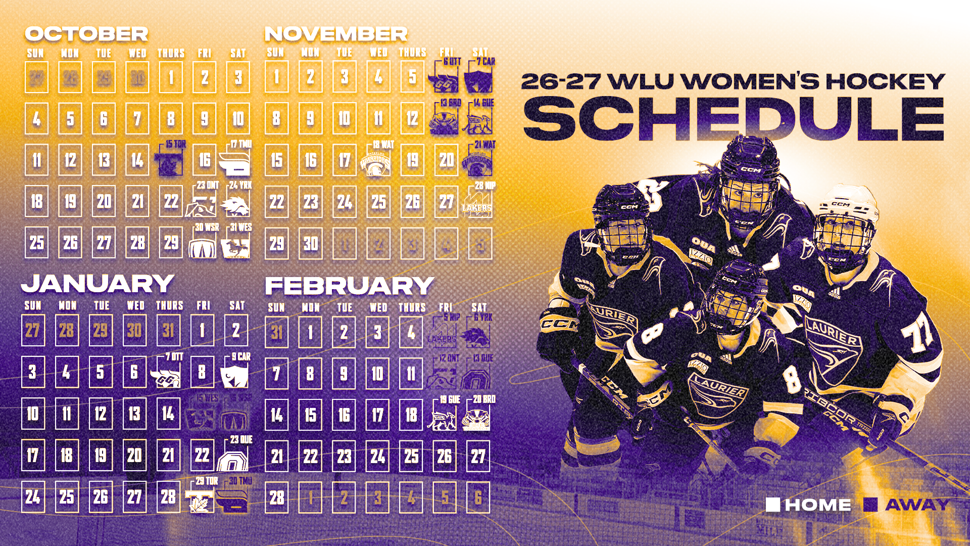 Women's hockey 2026-27 schedule