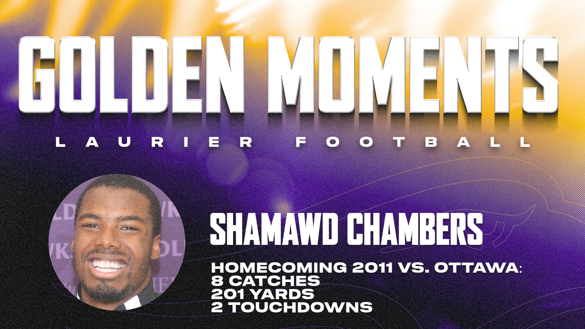 Shamawd Chambers Golden Moments feature