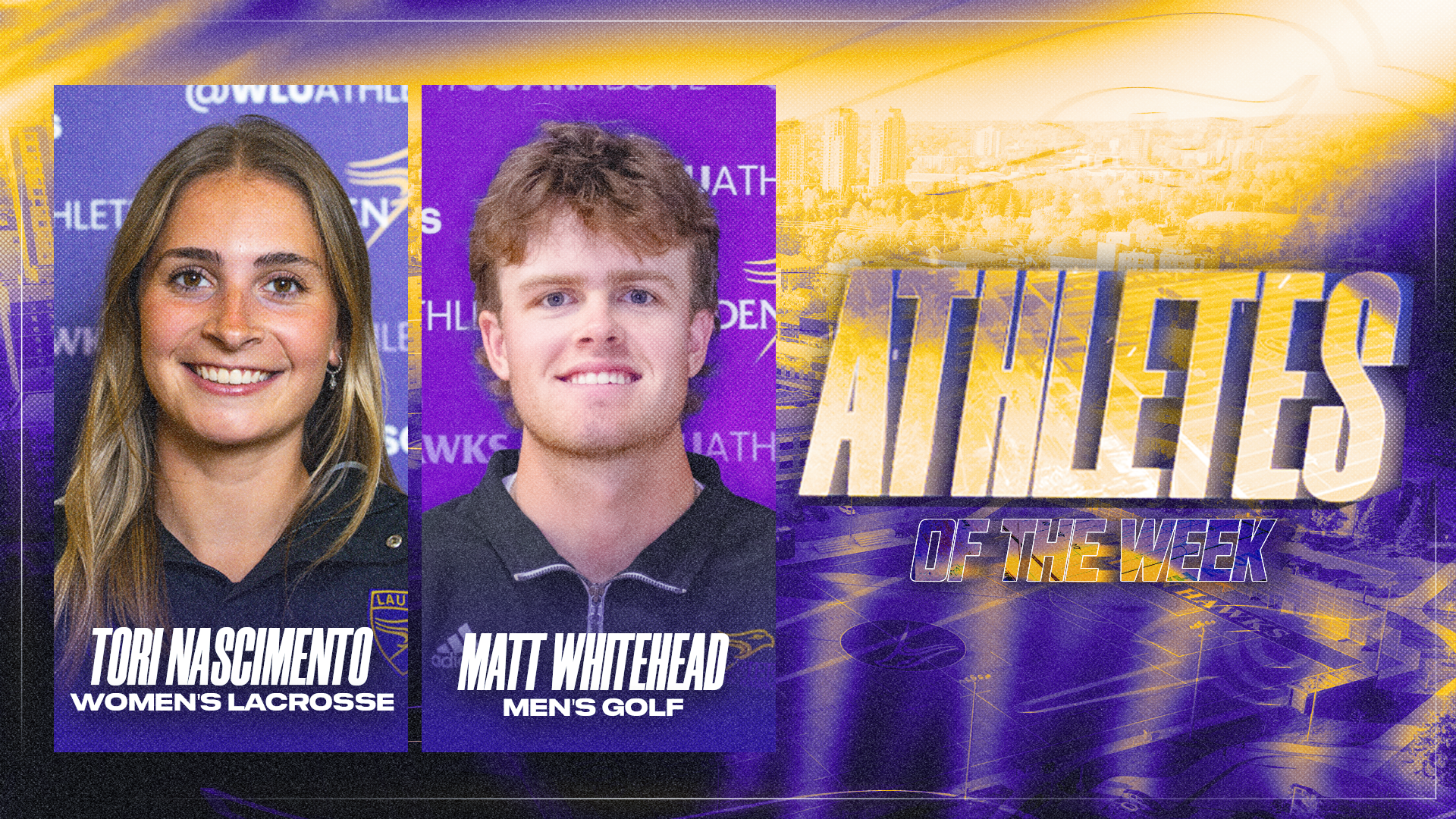 Whitehead and Nascimento named Athletes of the Week