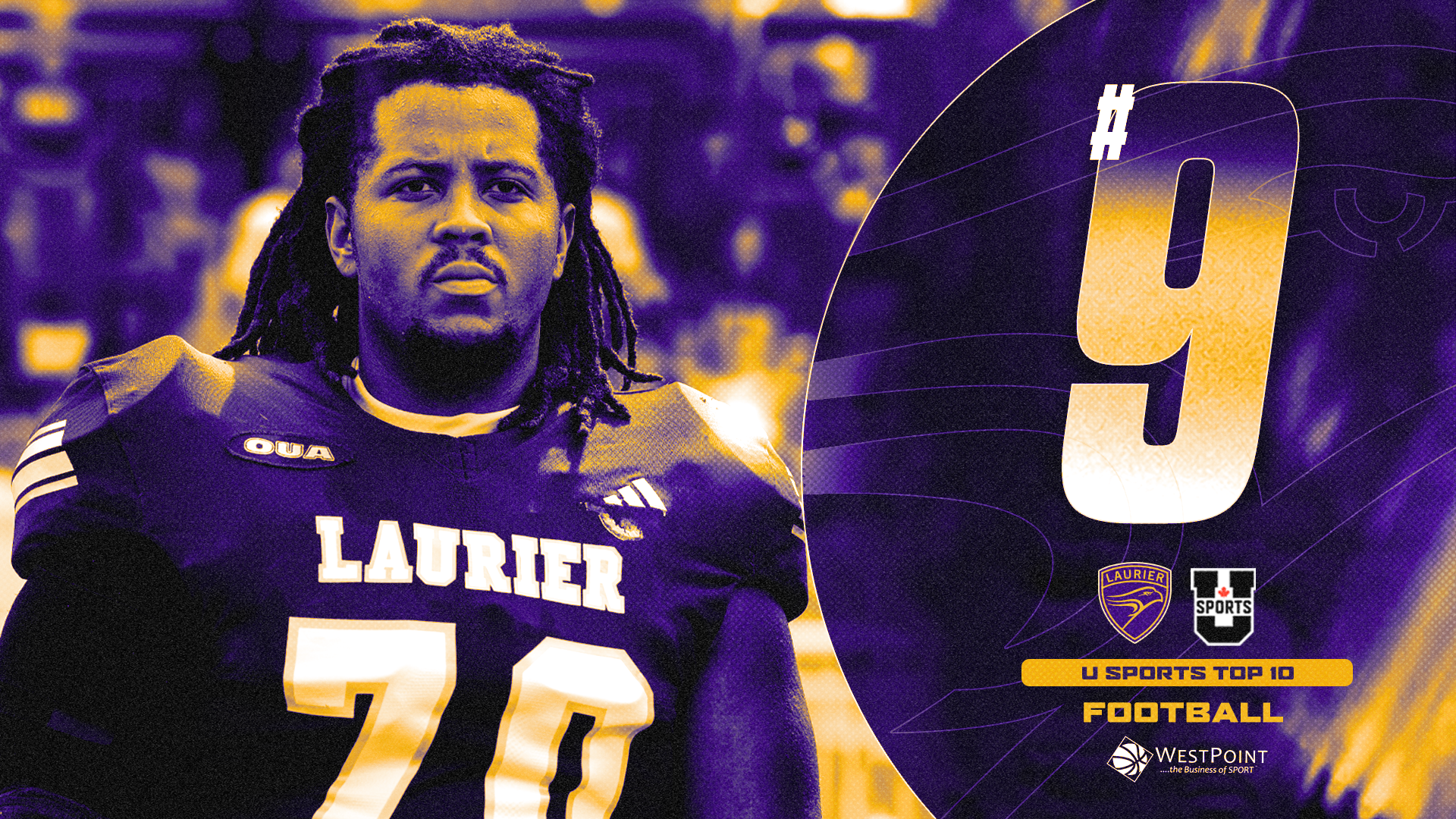 Laurier football ranked #9 in U SPORTS