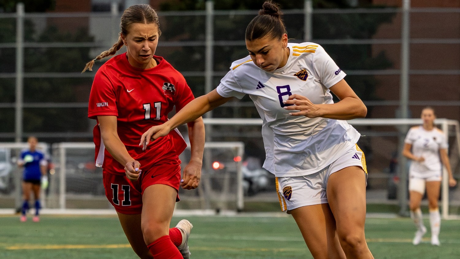 Jessica Breda runs after a loose ball