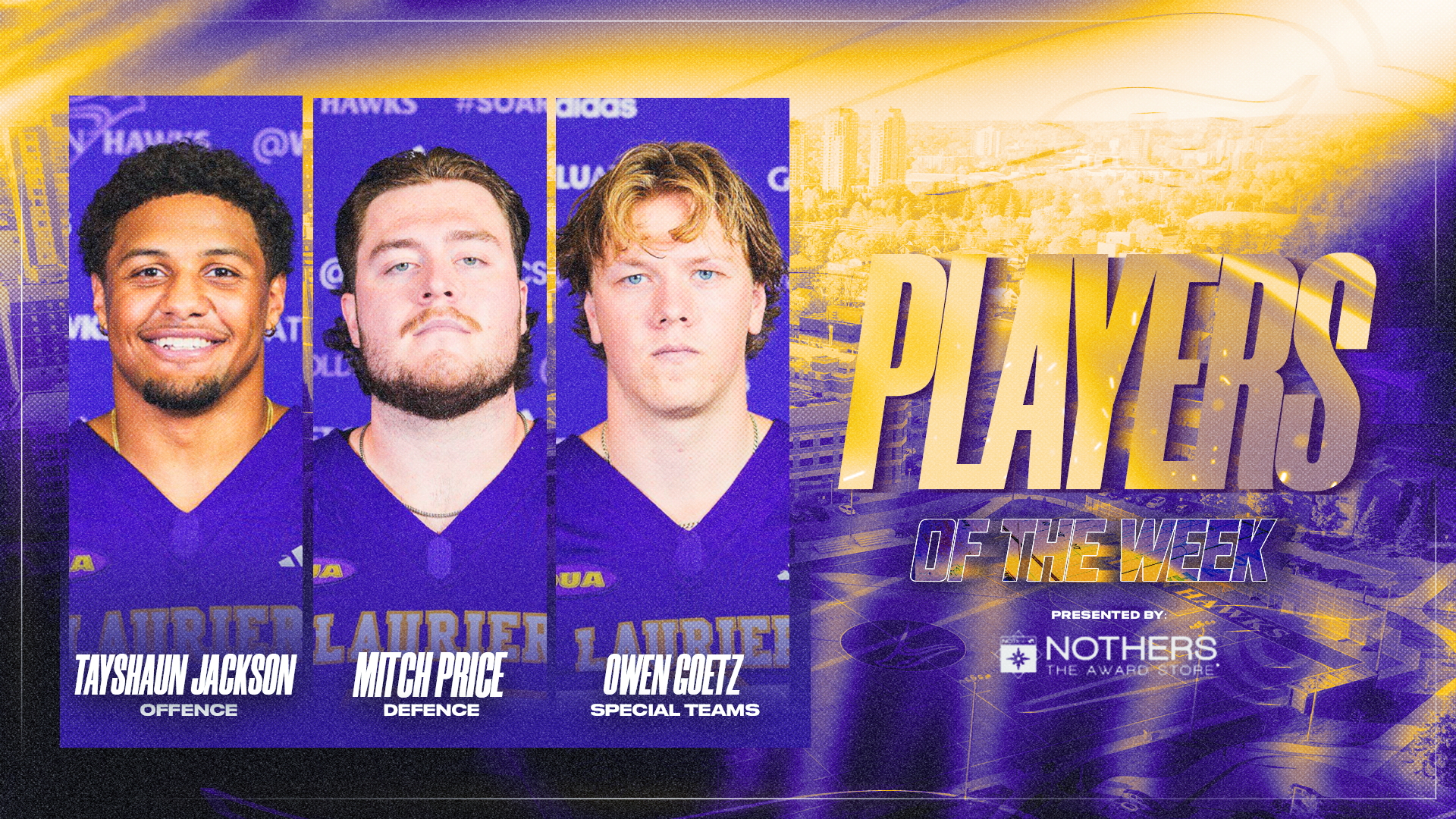Laurier football week 4 players of the week
