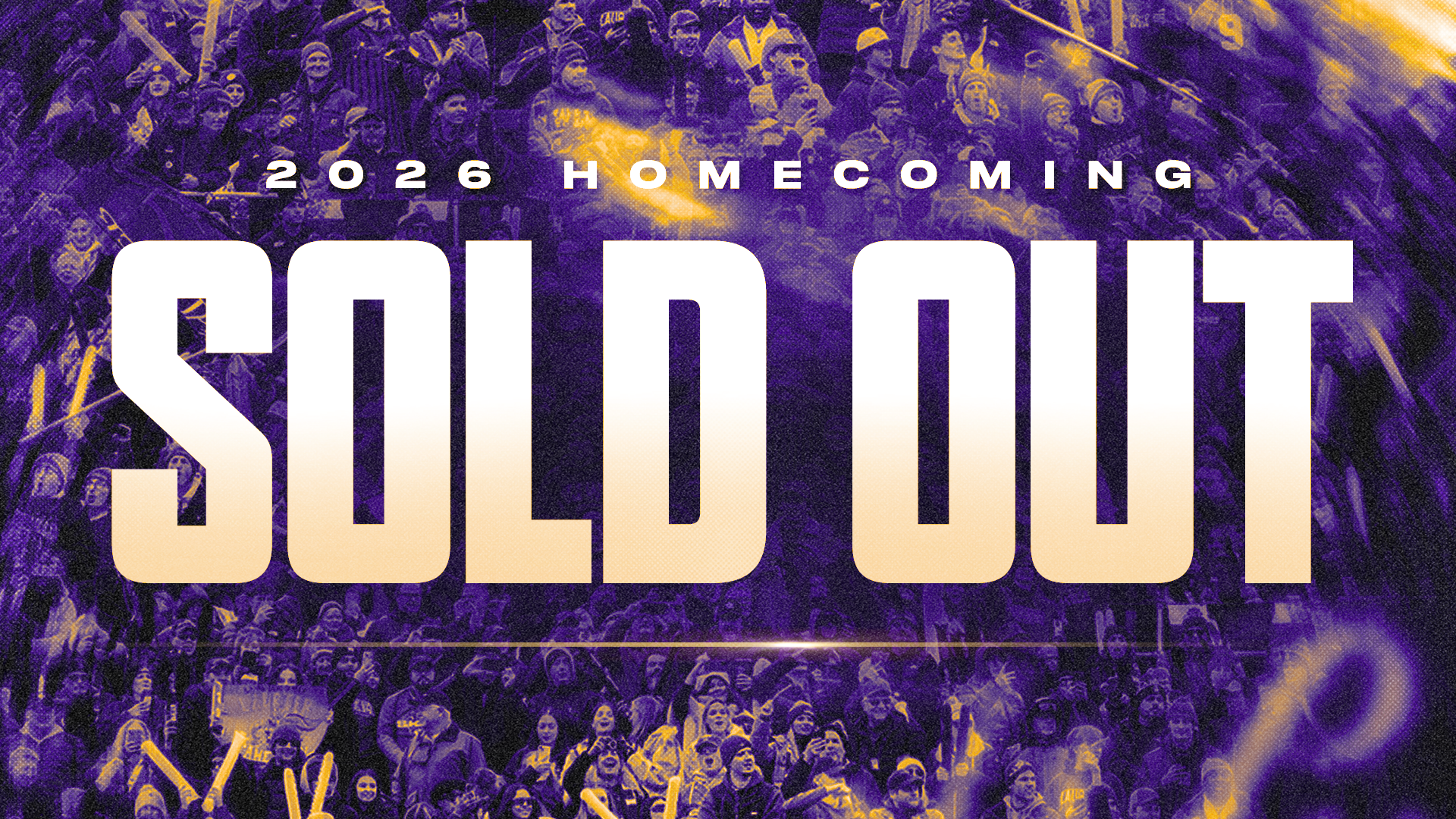 Tickets for the 2026 Homecoming Football game have sold out. This marks the 6th consecutive year that the game has sold out in advance.