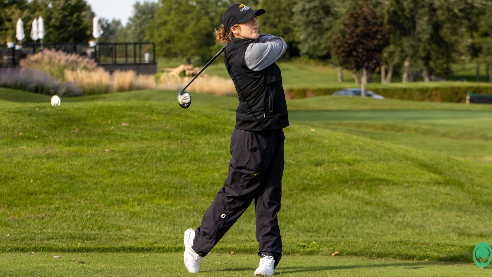 Olivea Pope tees off a the Western Women's Invitational