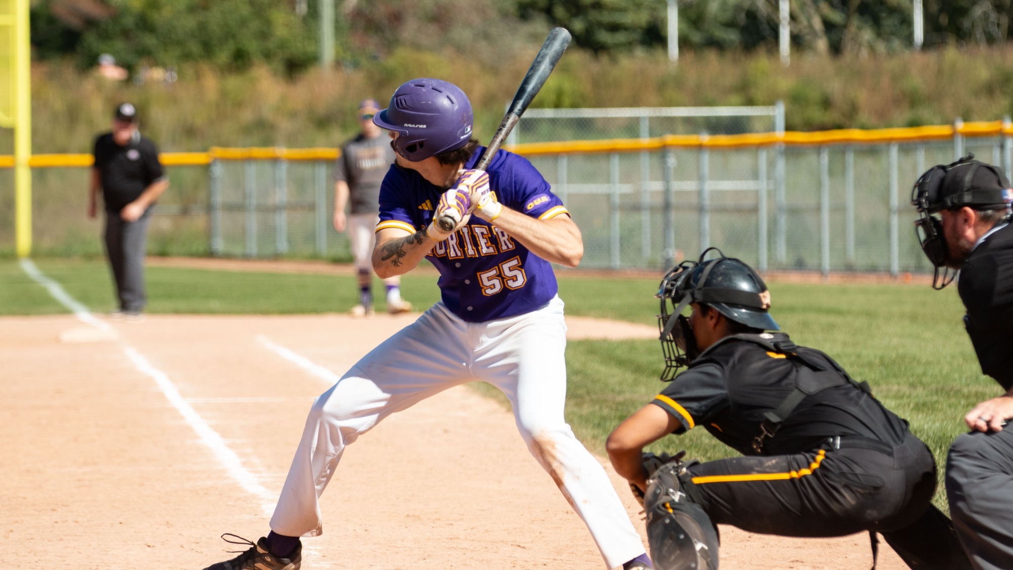 Laurier at bat against Waterloo