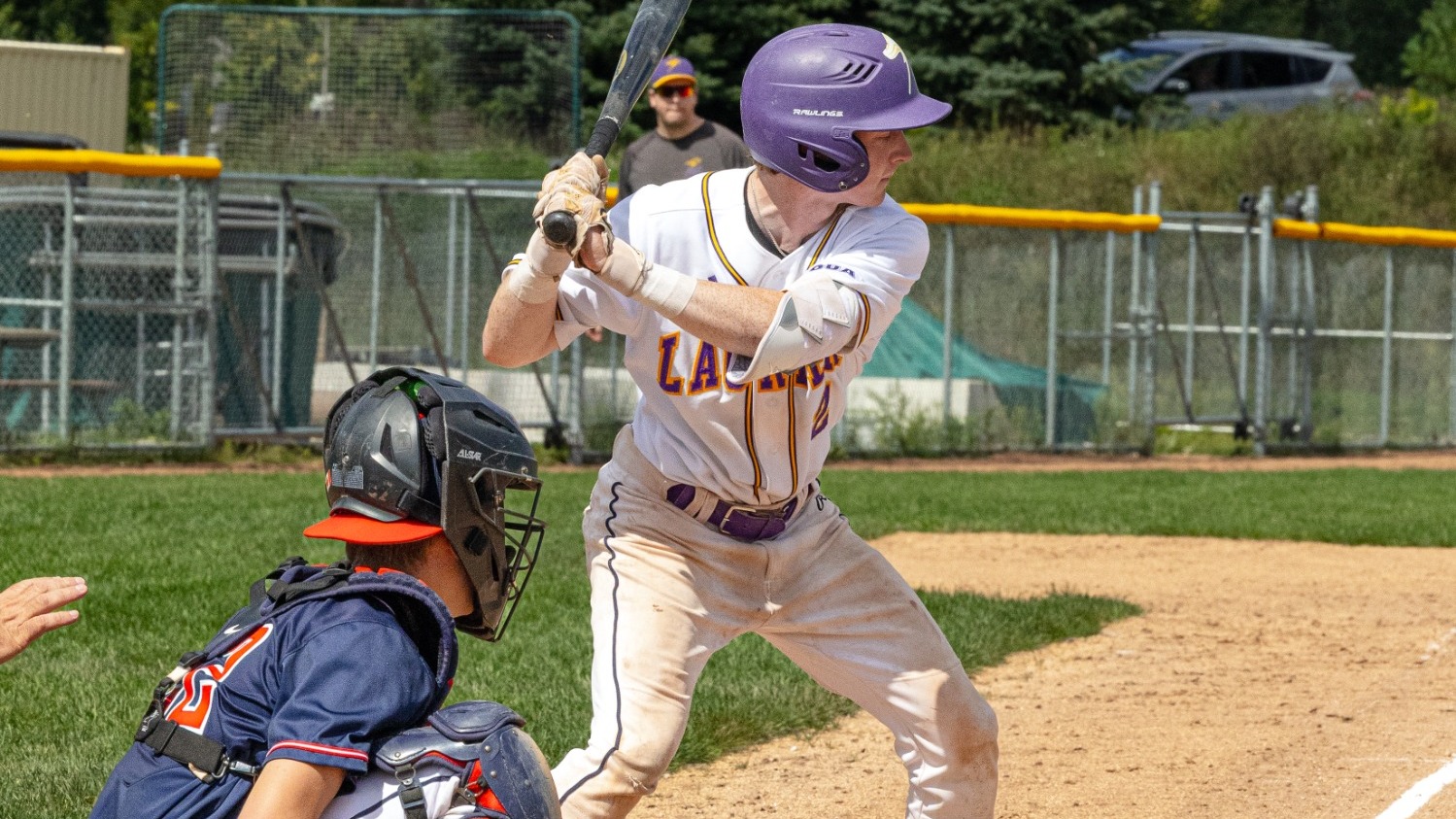 Laurier at-bat against the Brock Badgers