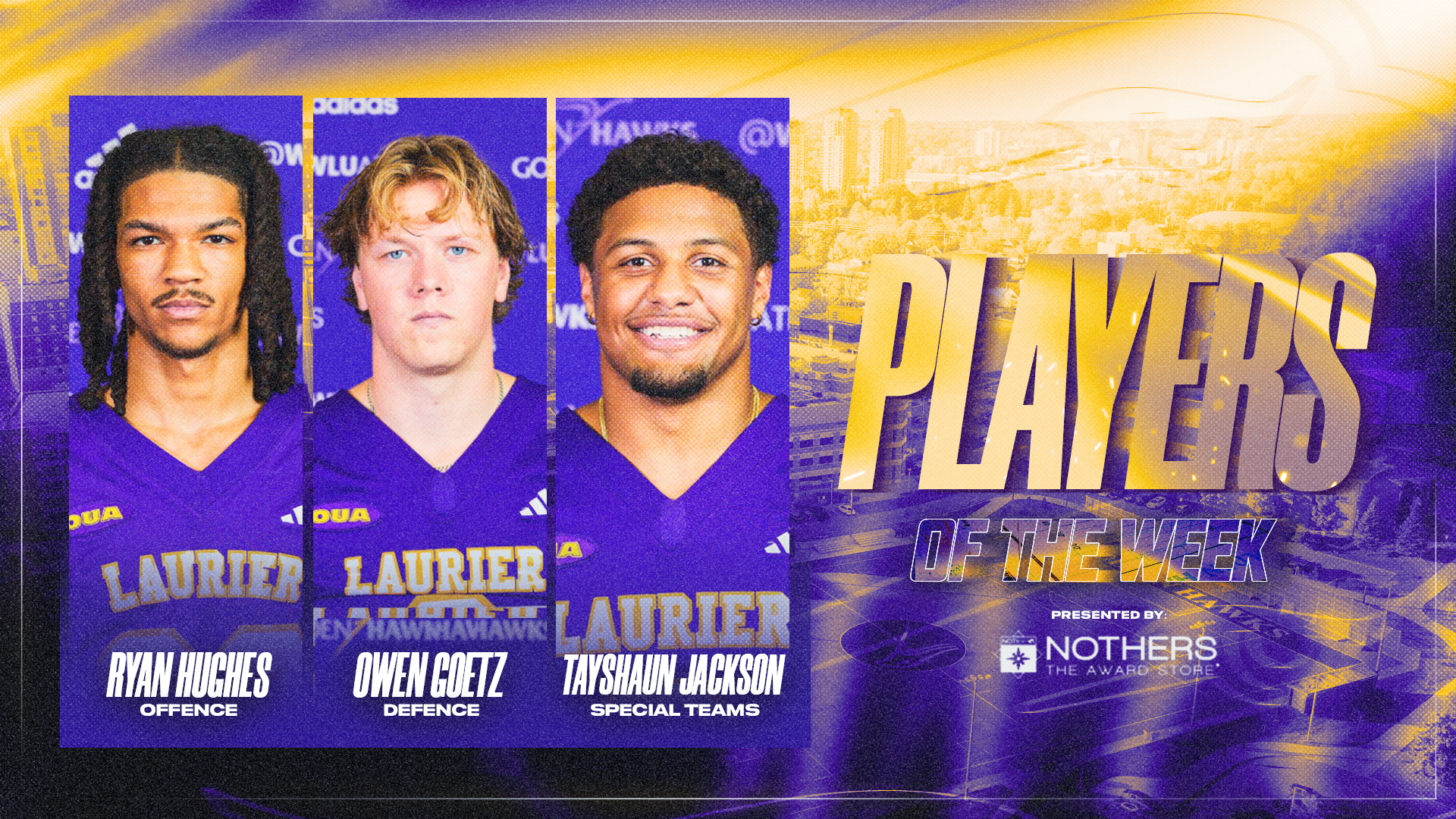 Week 2 Laurier football players of the wek