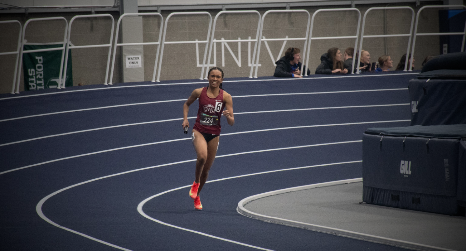 track and field action shot