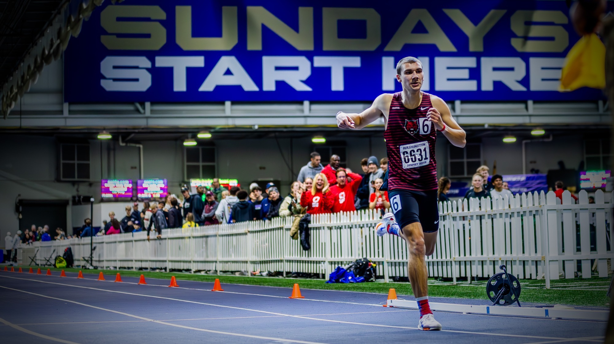 Men's Track action shot 