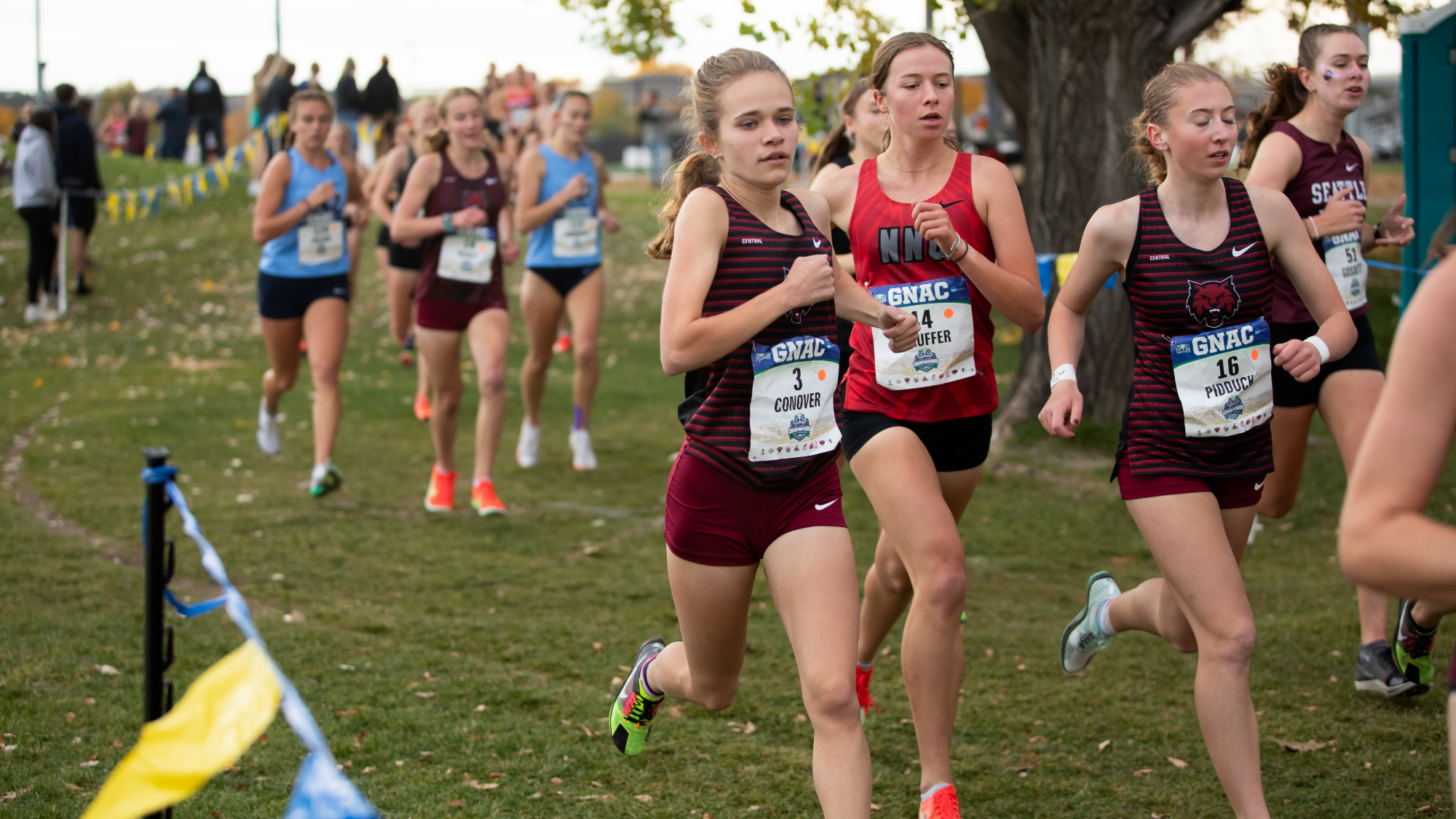 Payton Conover running at GNAC Championship in Dec. 15, 2025.