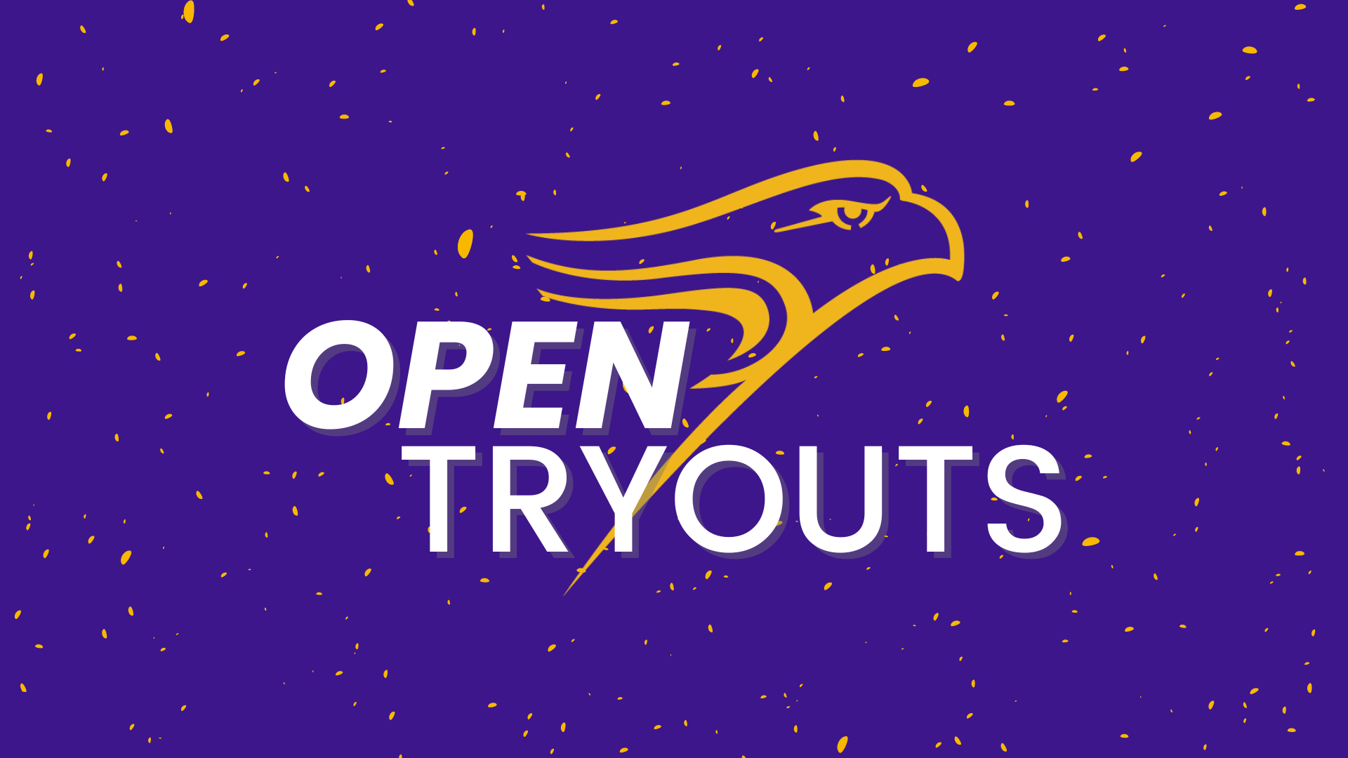 A purple background with the text 