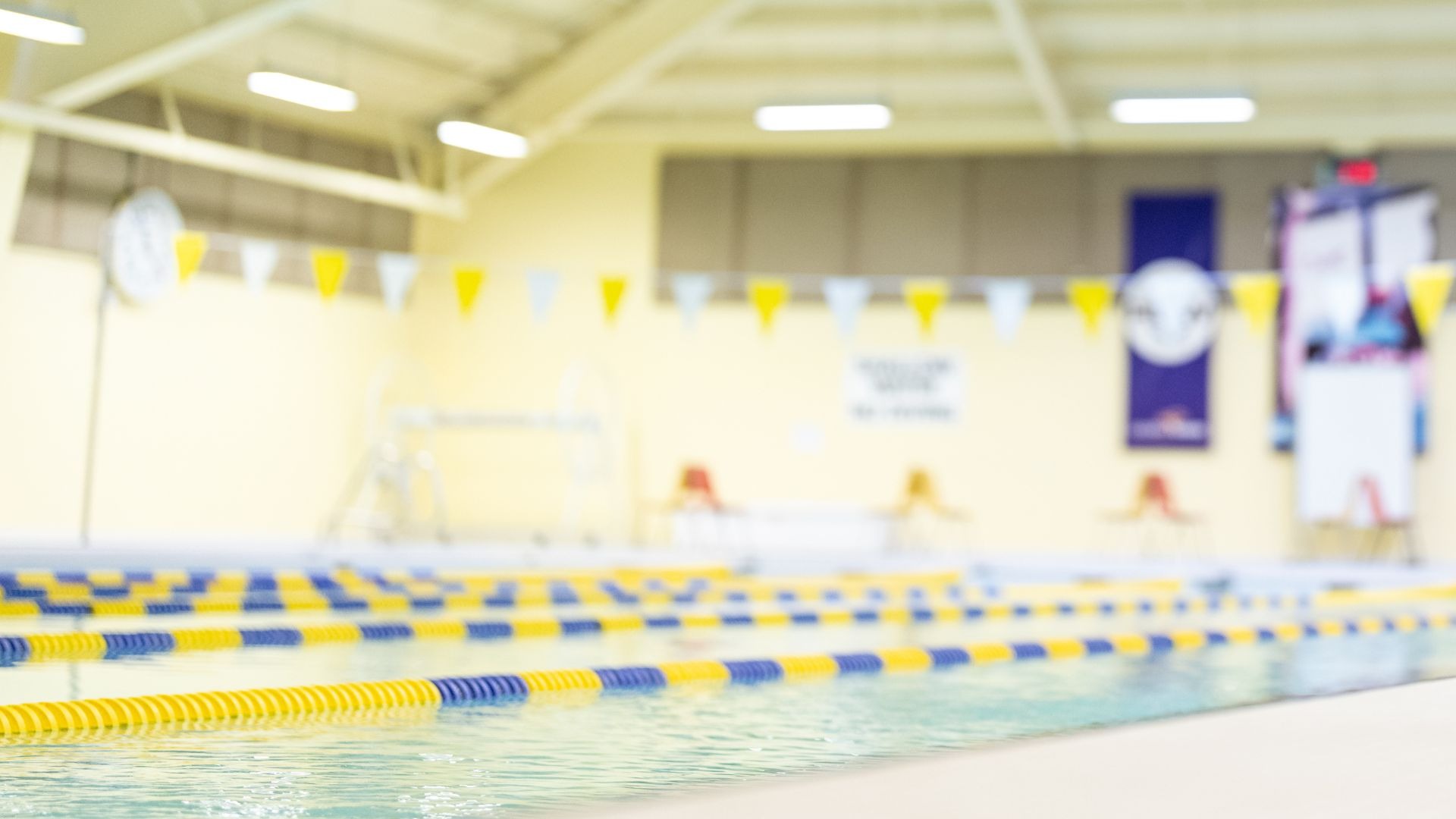 The pool in the Laurier Athletic Complex