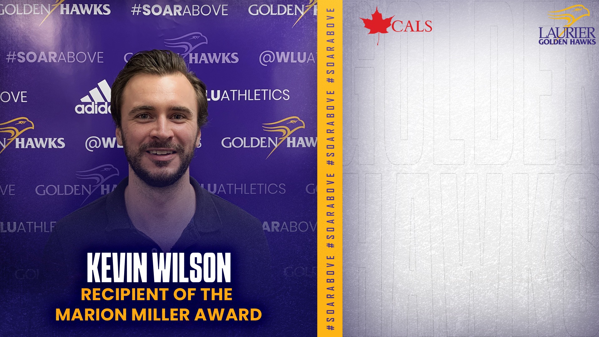 Kevin Wilson receives the Marion Miller Award