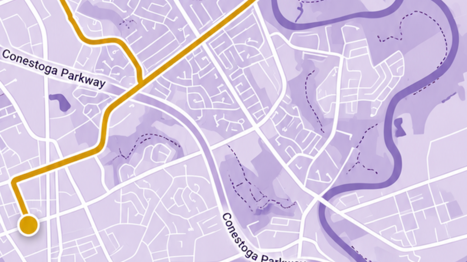 Homecoming bike ride route