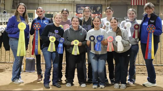 Western Team poses with their ribbons
